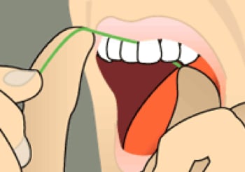 Flossing Step #4